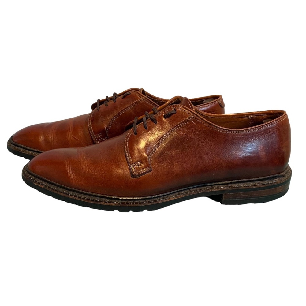 Allen Edmonds Black Hills Oxford Shoe 10 AA Narrow Brown Leather Rubber Sole